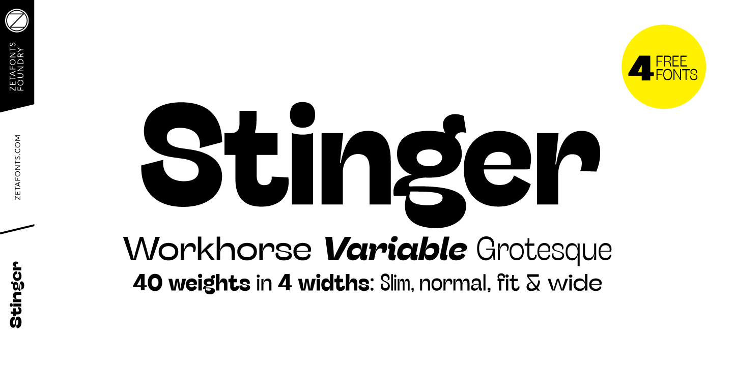 Czcionka Stinger Slim